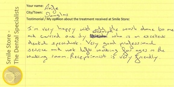 Aoife From Douglas Reviews Smile Store