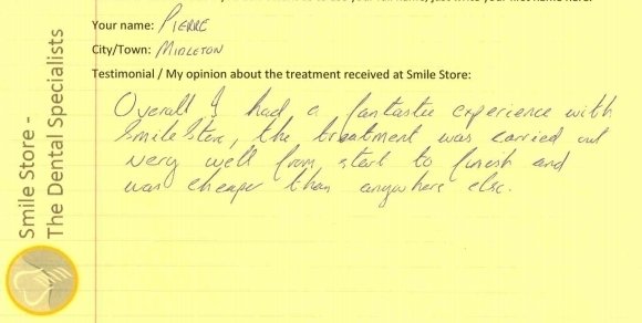 Pierre Reviews Orthodontic Treatment at Smile Store