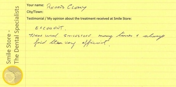 Richard Cleary Reviews Smile Store