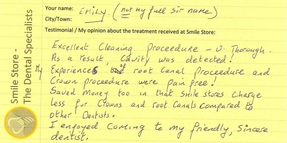 Emily Reviews Treatments at Smile Store – The Dental Specialists