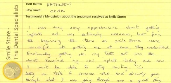 Kathleen From Cork Reviews Smile Store